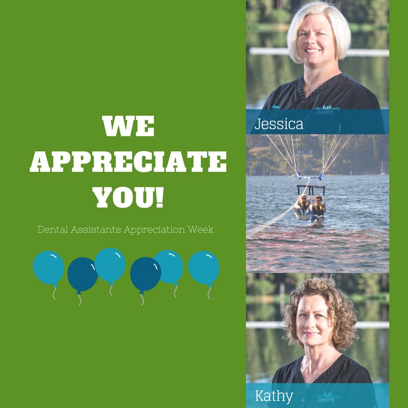 We couldn't do what we do without our dental assistants ~ Kathy and Jessica! They do so much to make the workflow of our office run smoothly on a daily basis. We appreciate them very much! #dentalassistants #dentist #MondayMotivation