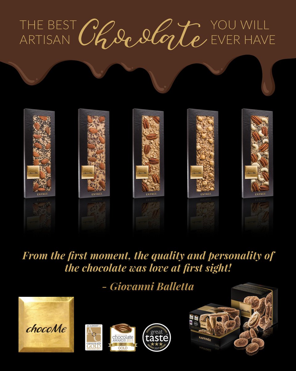 FINESTIMPORTSUS's tweet photo. The golden chocoMe artisan blond chocolate with its beautiful nut toppings is to die for... https://t.co/y1JfmWDLjl