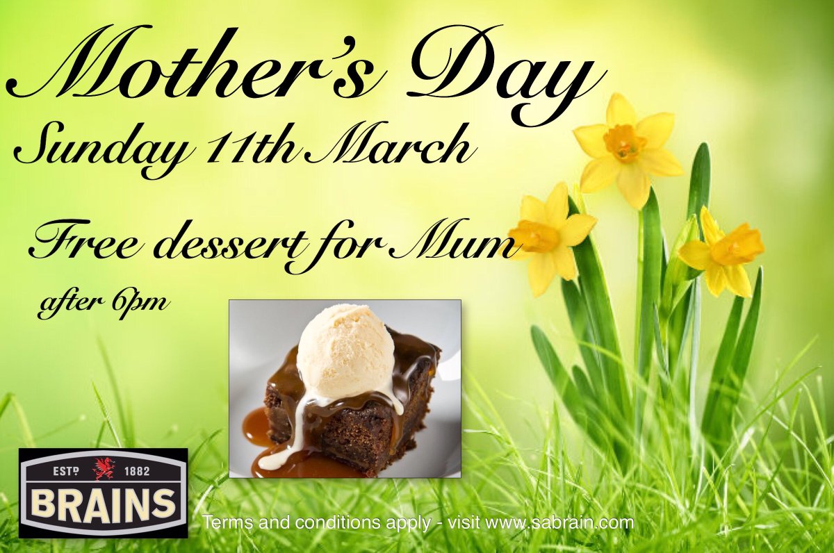 PenwigHotel's tweet photo. Book now for Mother’s Day and enjoy our great menu, with an added treat for Mum! #mothersday https://t.co/ojG6ioV6So