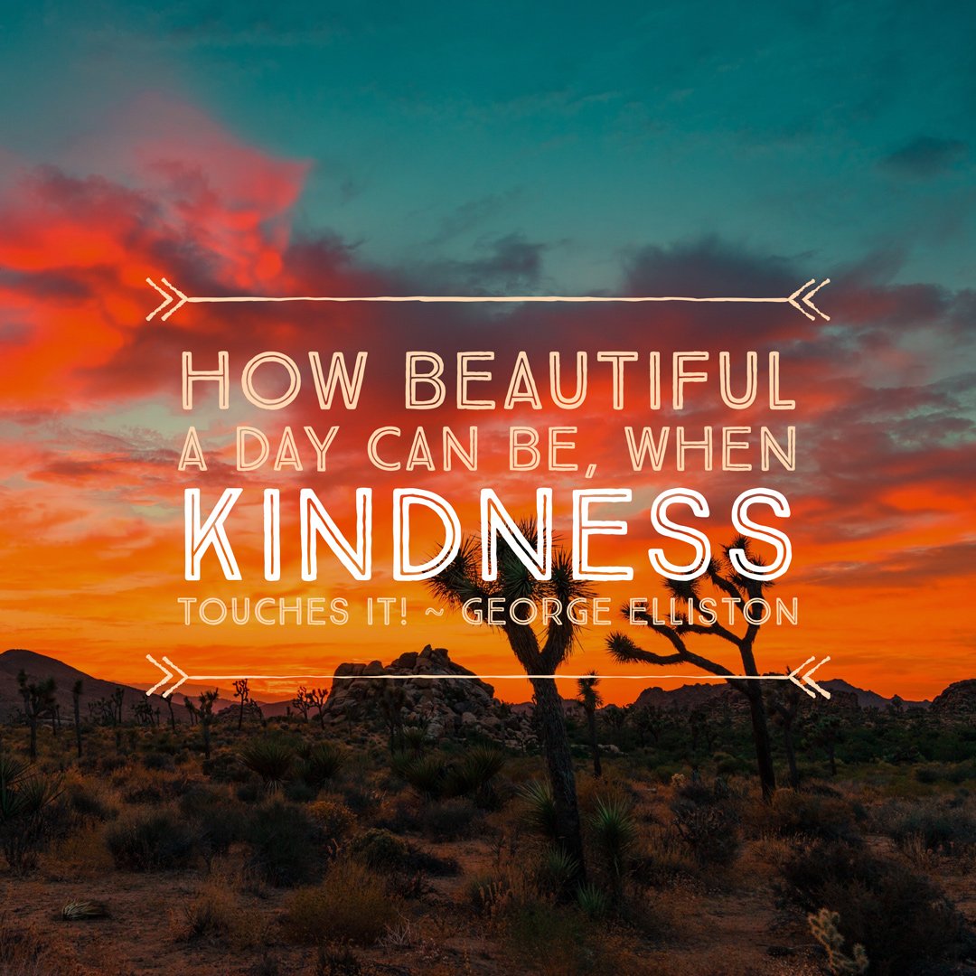HelpChangeAmer1's tweet photo. How beautiful a day can be, when kindness touches it! ~ George Elliston #helpchangeamerica #choosekindness #chooselove https://t.co/BZebQKywP2 https://t.co/5VzBjoitiU