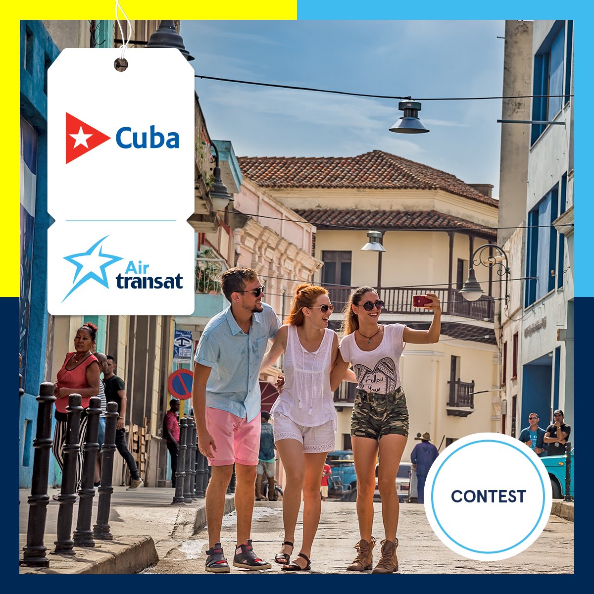 airtransat's tweet photo. Enter our #Contest to win an all-inclusive trip to @BeLiveHotels in Varadero #Cuba!
• Want to take salsa lessons in Havana? Tell us in a tweet which authentic experience you’d like to do in Cuba
• Tag @airtransat &amp; use #TransatCubaContest
Rules: https://t.co/e8io9a5jlt https://t.co/9pKNqd5ySQ