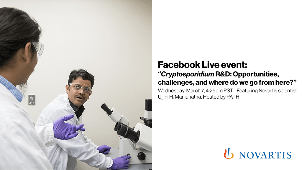 NovartisScience's tweet photo. Join our scientist for @Pathtweets’ Facebook Live event on Cryptosporidium R&amp;D. #AccessInAction #globalhealth https://t.co/k1gyIzbOEw https://t.co/8S1h2T7n5t