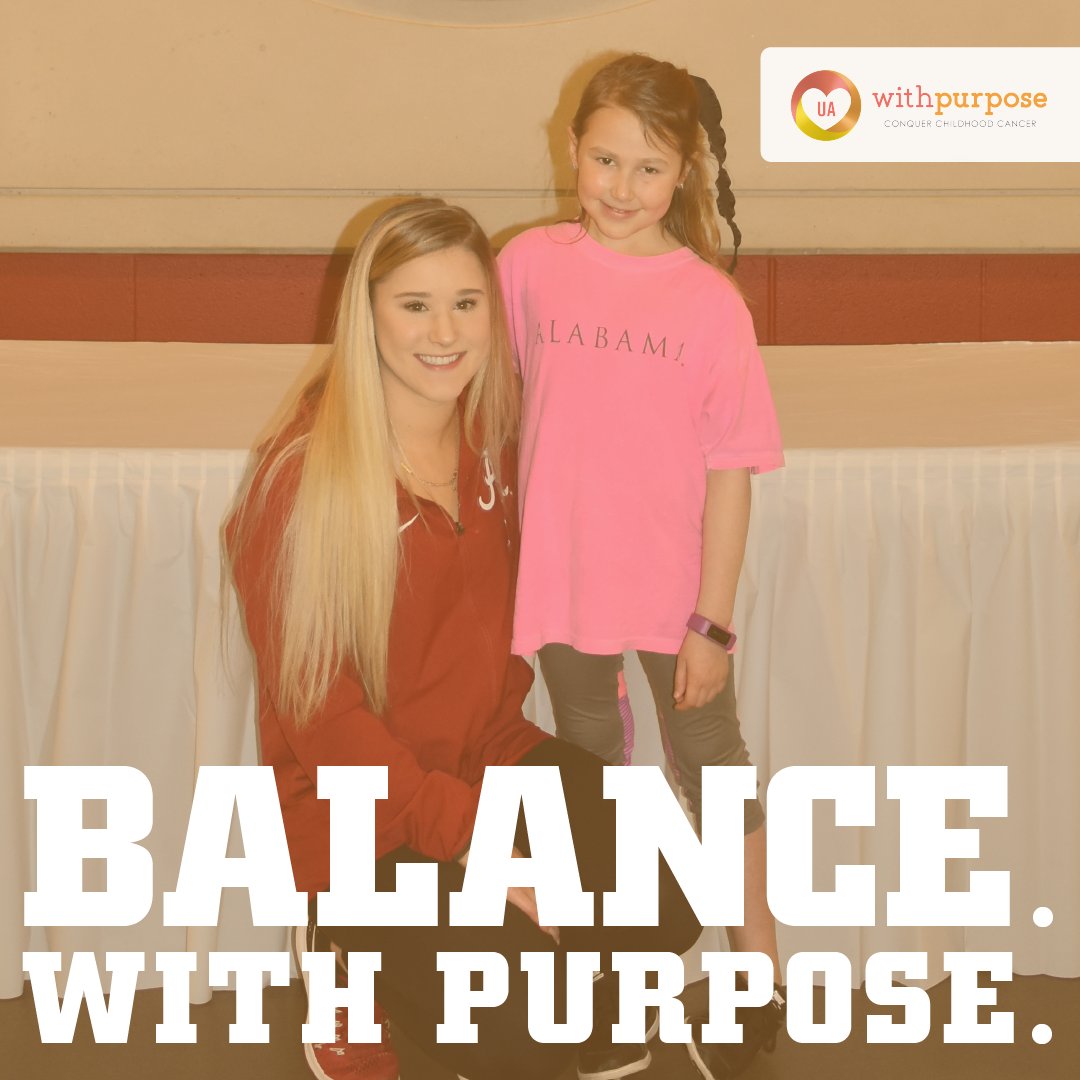Our next Legend and Future Legend pair is Alabama Gymnast and Former US National Team Member, @maddie_desch16 , and one of <a href="/uabepositive/">B+ Foundation UA</a>’s awesome B+ Heroes, Ava Kate. Together, Maddie and Ava Kate BALANCE With Purpose 🤸‍♀️ You won’t want to miss their video tomorrow 🎥