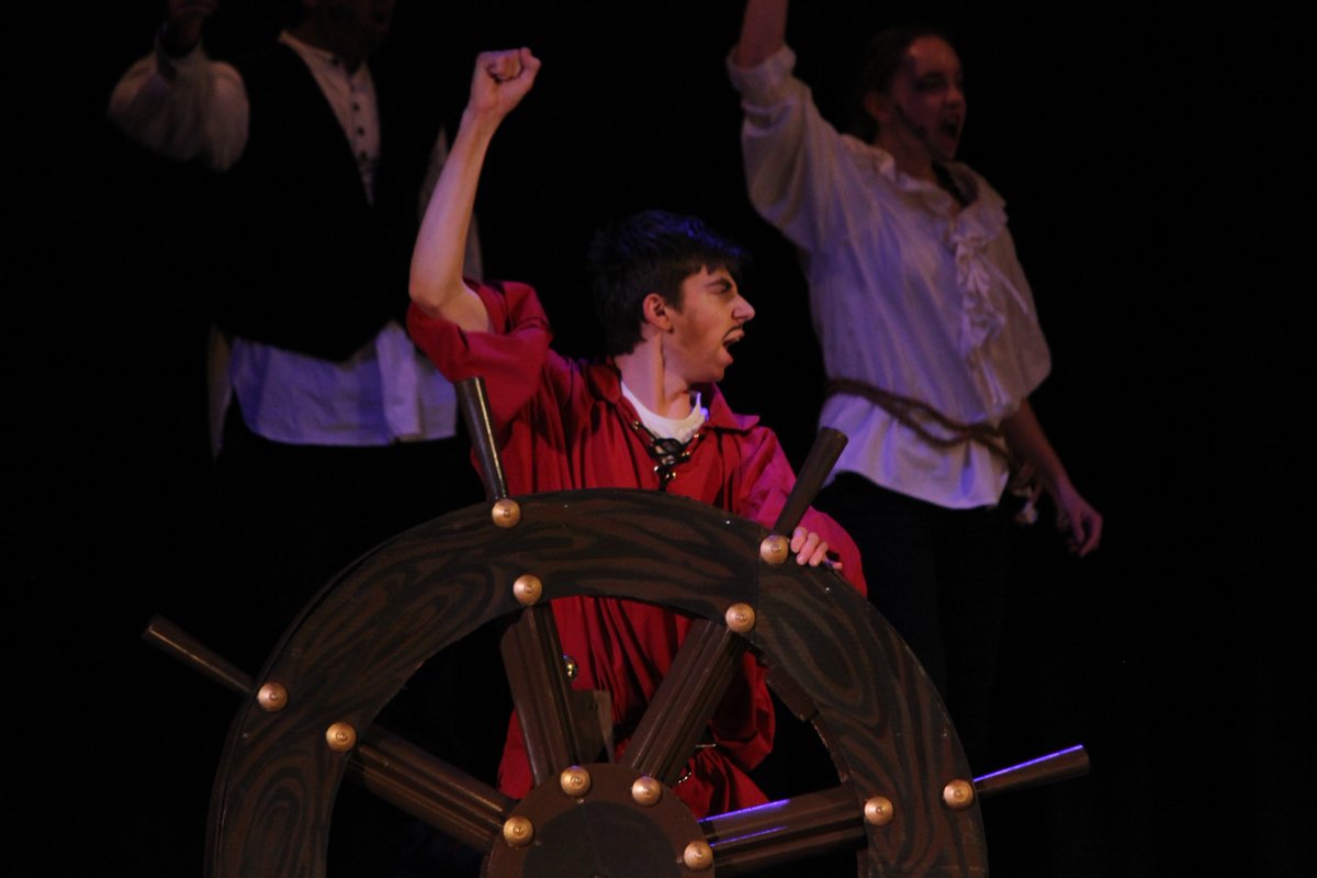 kcidrama's tweet photo. Hands up if you're as excited as we are for our FINAL PERFORMANCE of "Peter/Wendy" tomorrow night! "Peter/Wendy" performs in KCI's Aud Tuesday, March 6th at 7pm.  $5 tickets available at lunch tomorrow and at the door. Think #KCIHappyThoughts and come fly with us! #KCINeverland https://t.co/40ZxkQtEms