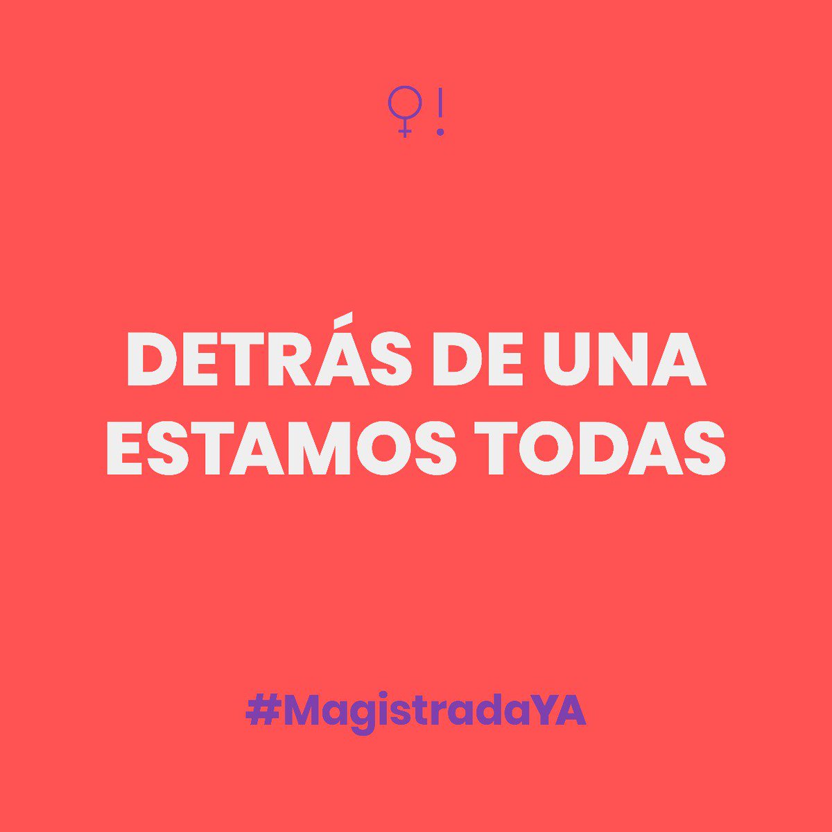 FatimaLopezFem's tweet photo. Porque en la elección de una, estamos todas. #MagistradaYA https://t.co/7Zmd9imsb0