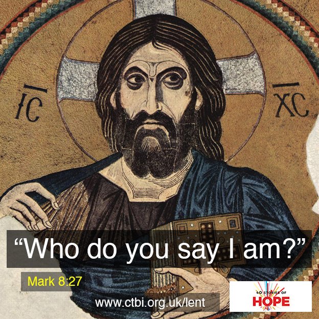 HOPEtogether's tweet photo. RT @CTBI: Lent 2018 - Week 3

“Who do you say I am?” - Mark 8:27

40 Stories of Hope: https://t.co/V3AXZrATlV     
     
#ctbilent #40StoriesofHOPE #lent #Lent2018 https://t.co/f9KkiCLqQf