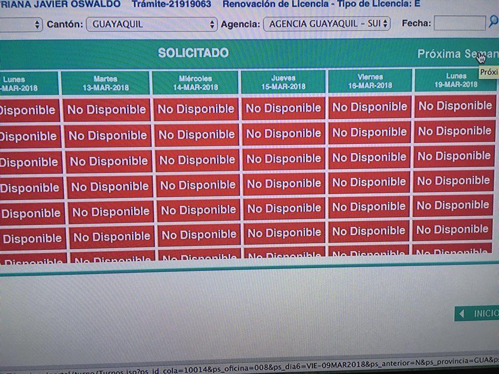 JFuentesFoto's tweet photo. @ANT_ECUADOR Buenas tardes. Se supone que tengo que esperar hasta casi abril para poder renovar la licencia??!! Y hasta mientras? https://t.co/lu5jKcSI4E