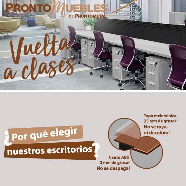 Prontometal's tweet photo. VUELVEN LAS OFERTAS EN SILLAS Y ESCRITORIOS: PRONTOMUEBLES
#escritorios #ofertas #ofertasdeescritorios #vueltaaclases #prontomuebles #prontometal #mueblesdeoficina #sillas #equipamientos 
Ver todas las ofertas aquí ►►►https://t.co/ErBw6utiyw https://t.co/ot63puJWkG