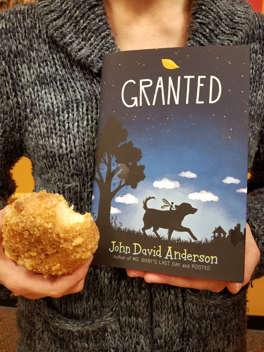 ChangingHandsJr's tweet photo. Doughnut-obsessed, wish-granting fairy Ophelia must have stopped by our store this weekend for a bite! Join #ClubRead Saturday, April 7 at 2pm in either store for a fun discussion of next month's pick, #Granted! @anderson_author #tweenbookclub #mglit #kidlit https://t.co/PuttYb7uCL