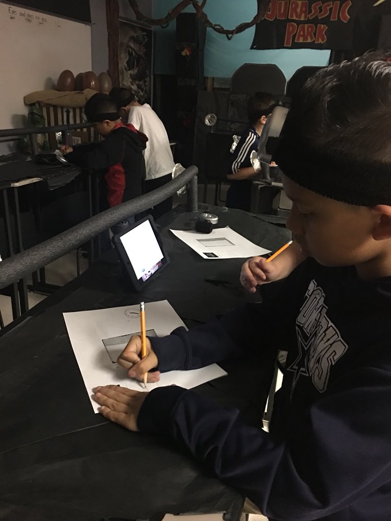 tuckertotsin106's tweet photo. The llamas visited Jurassic Park again today! Today we used google forms and qr codes to save the Dino eggs! #llamasdoingwork #henriehawks #Mesq4th https://t.co/vDGZTJcgpf