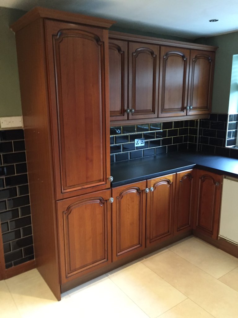 finefinishco's tweet photo. Kitchen units sprayed. Save on replacing with new. Choose practically any colour. Gloss, satin or Matt finish. Very tough and durable. Helmshore based. #RossendaleHour https://t.co/RQqIvzeeqf