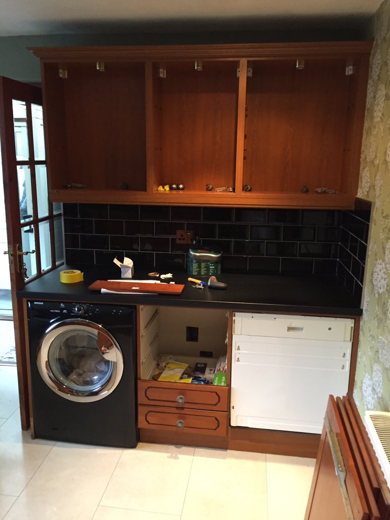 finefinishco's tweet photo. Kitchen units sprayed. Save on replacing with new. Choose practically any colour. Gloss, satin or Matt finish. Very tough and durable. Helmshore based. #RossendaleHour https://t.co/RQqIvzeeqf
