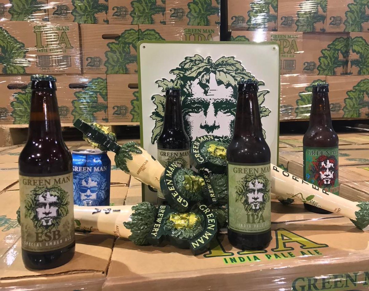 BlueRidgeBev's tweet photo. BRB welcomes @GreenManBrewing to VA!!! #Asheville, NC's 1st tasting room and 2nd brewery brought their award winning #beer up I-81 and it's beginning to flow through SW and Central #Virginia!  Brewing award-winning ales since 1997 #ogOfAsheville #Independant #FamilyOwned #GetSum! https://t.co/oKNuMHE0NF