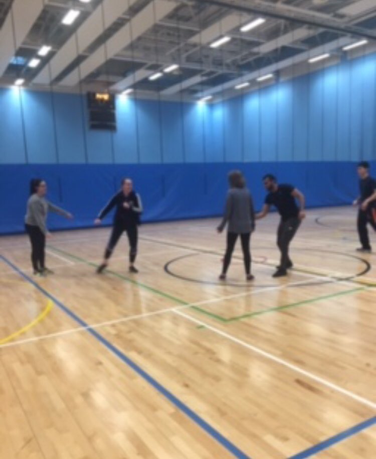 VGoodyear's tweet photo. Great afternoon with SPECS @UBSportExR Cooperative Learning in #physed #jigsaw #gamesmaking https://t.co/5Vc9FRsst3