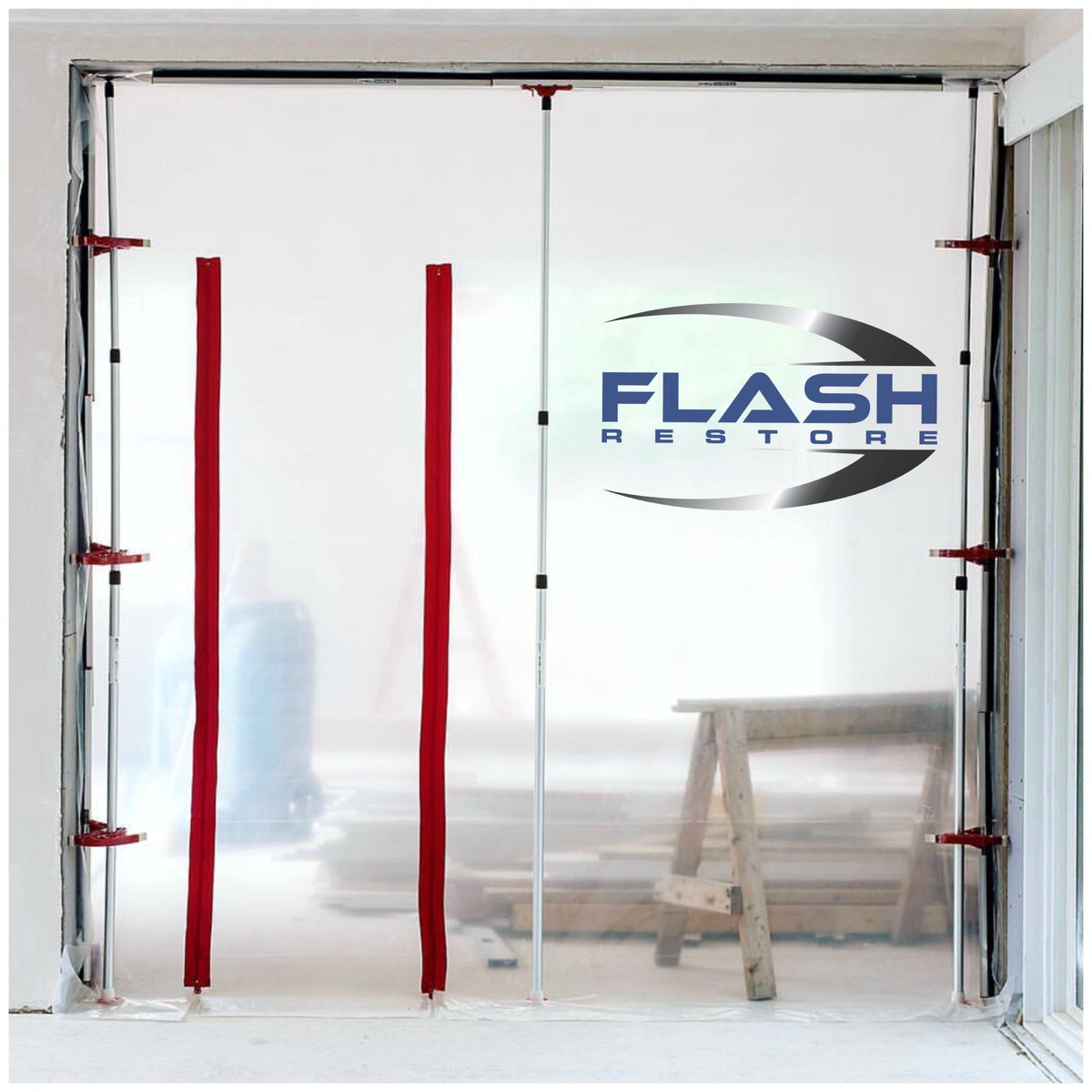FlashRestore's tweet photo. The experts at Flash will help build containments to limit the spread of mold throughout the building in order to minimize the exposure of remediators and building occupants to mold. #FlashRestore #ZipWall #EPAStandards https://t.co/XFFUyZRdwT