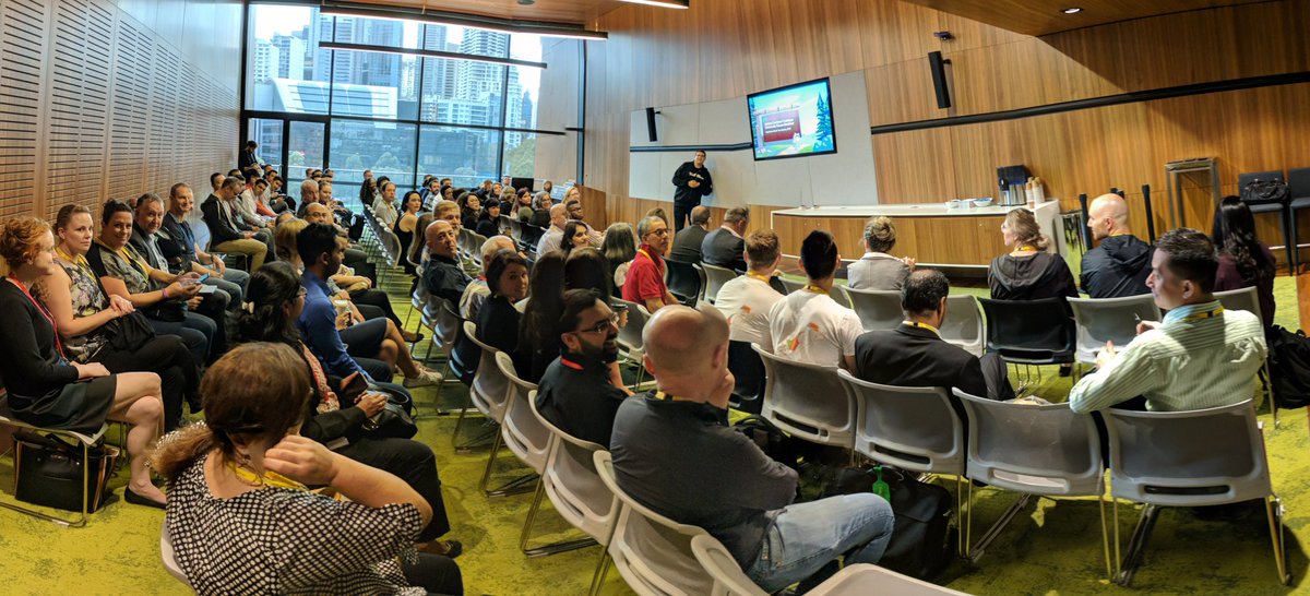 First session of Sydney <a href="/salesforce/">Salesforce</a> World Tour 2018. Combined User Group Breakfast. Welcome everyone!