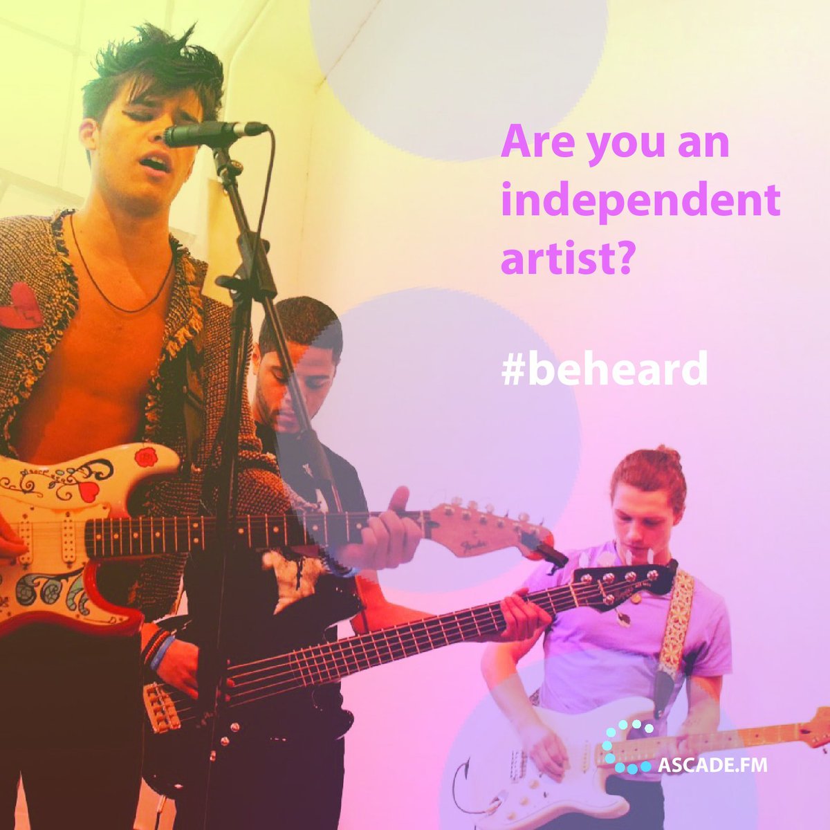 CascadeFM's tweet image. Are you an independent artist? Do you want your music to be heard? Join Cascade.FM today! 

We are looking to add independent and unsigned artists to join our new streaming platform coming soon. Send us a message on Twitter today.

#Music #IndependentMusic #CascadeFM