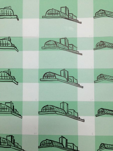 AllyWallace1's tweet photo. Drawings of the Le Corbusier inspired roof of the Charles Oakley Building, Cathedral Street.  In preparation for my solo show at Glasgow City College in April. https://t.co/GF2qFRoqfg