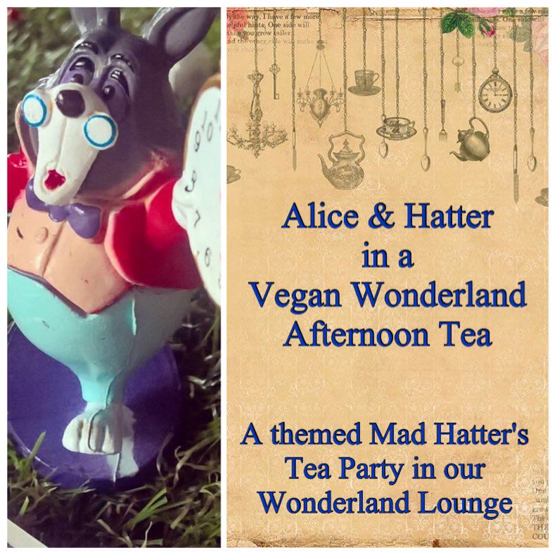 Gardeniatea's tweet photo. 🎩VEGAN MAD HATTER TEA PARTIES 🎩 A themed Afternoon Tea to remember.#madhattersteaparty #sussex #surrey #afternoontea https://t.co/bLsj17ehcM