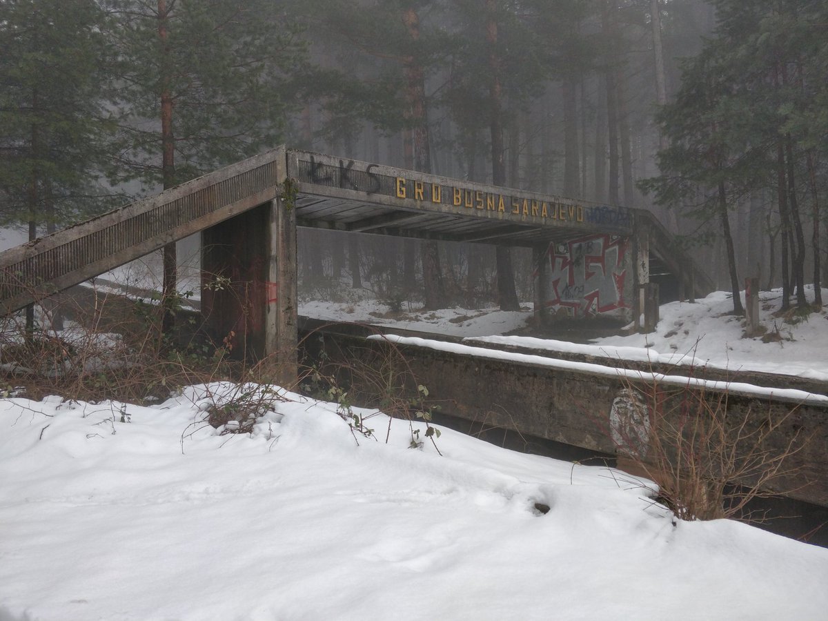 Tim4Shaw's tweet photo. Bobsleigh track from Olympic Games in Sarajevo - #ReturningTheEar w/ @jaceksmolicki https://t.co/XUdKbxCBuq