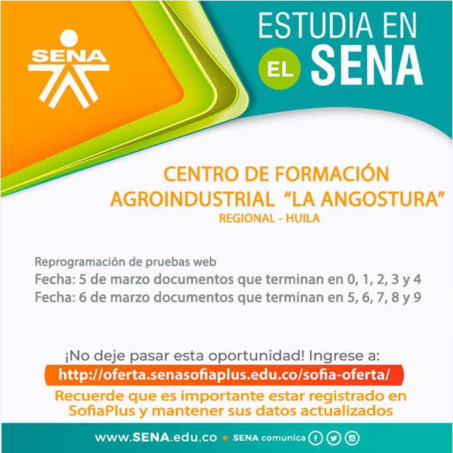 vanneyara's tweet photo. Si eres aspirante @SENAComunica en alguno de los #ProgramasdeFormación                    Consulta está información y realiza las pruebas web correspondientes en #SofiaPlus                                  Prográmate en la presentación de selección fase1. https://t.co/pmkYLb057h
