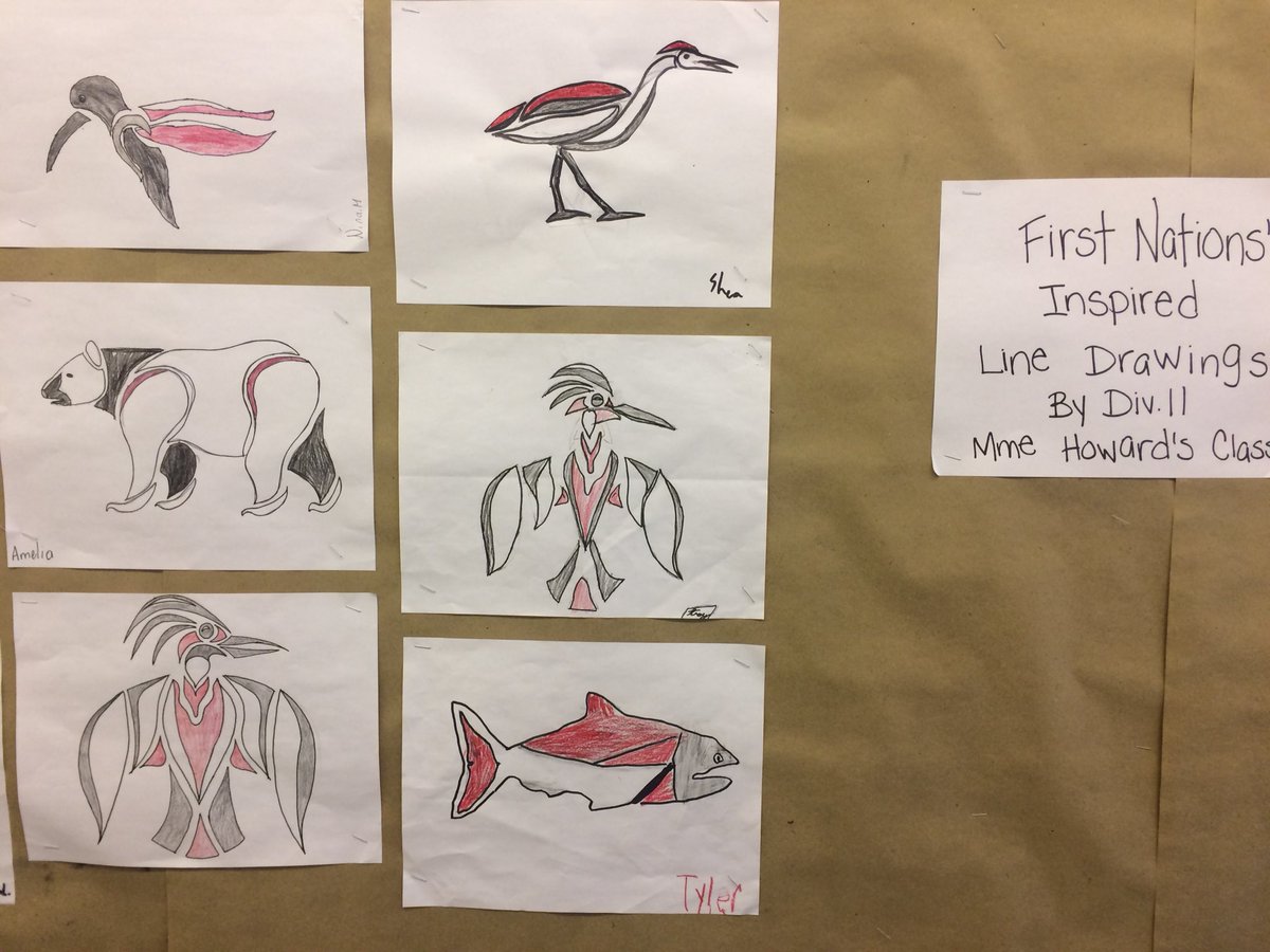 IrvineSD43PAC's tweet photo. Stunning First Nations inspired artwork by Mme Howard’s grade 4/5 students. #IrvineProject https://t.co/FsBU310G5F