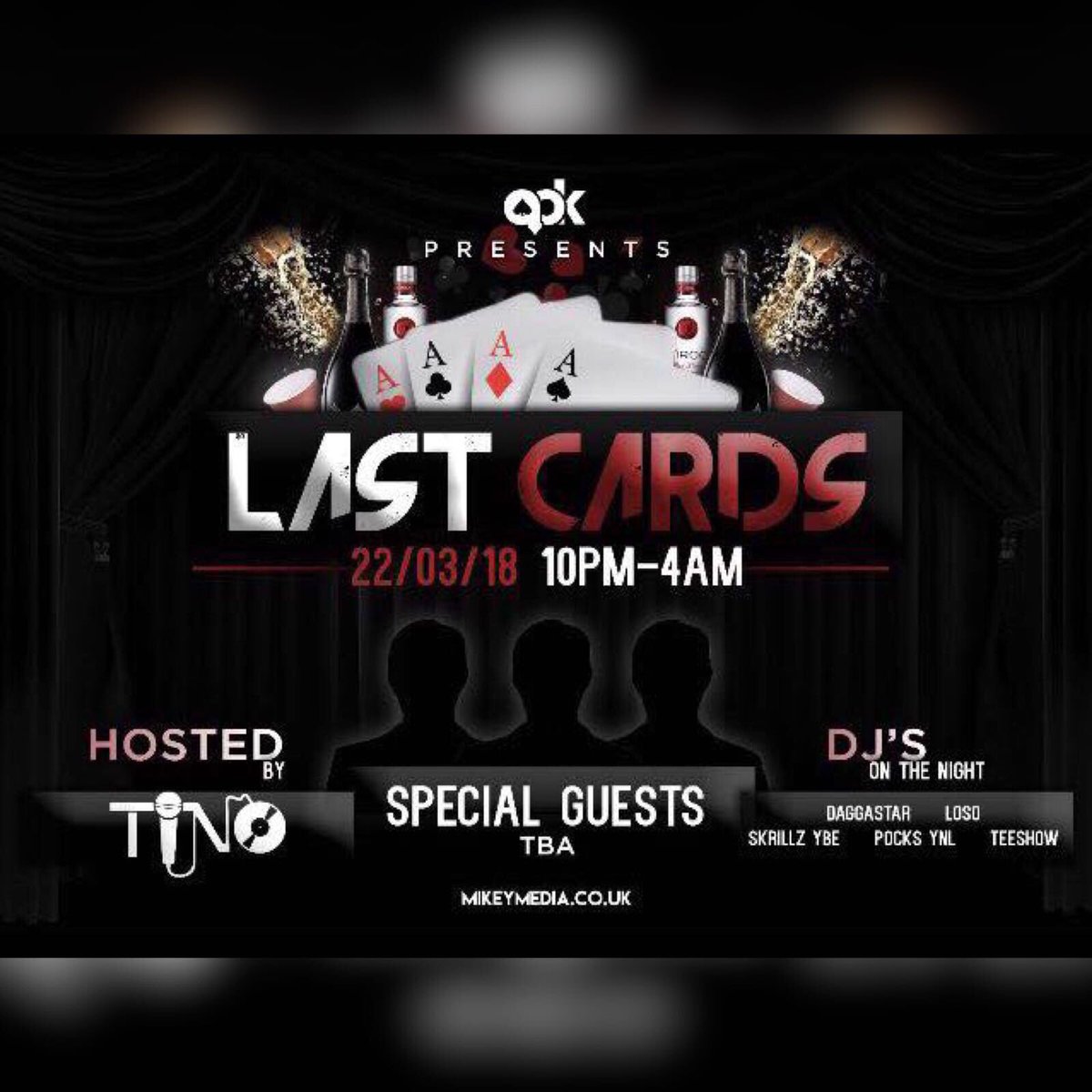 misterbashment's tweet photo. 🚨Discount Time‼️
#LASTCARDS 😈♠
Group Tickets - £35😱(Groups Of 5⚠) 
You Don’t Wanna Miss Out 🤷🏾‍♀🔥
🃏https://t.co/ds703MC3G6
Follow @AOKGroup_ For More Updates ✨ https://t.co/WBh65quxoL