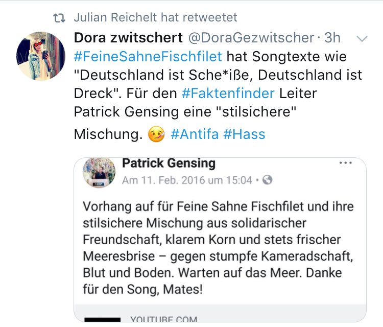 iLsepupiLse's tweet image. Löschen Sie sich @jreichelt . Sie sind am untersten Ende von #Journalismus angekommen und steigen als #Handlanger von #Rechtsextremisten und deren #Netzwerk auf. 
#esreicht #fcknzs #fakeNaziDora