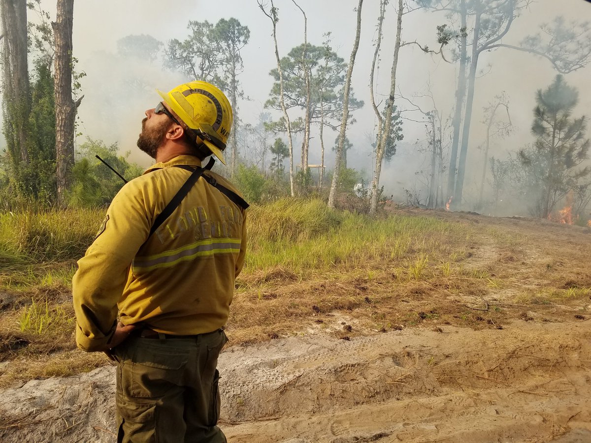 FFS_Okeechobee's tweet photo. #HighlandsCounty #Miniranch wildfire - as our fixed wing pilot flies the scene, she relays fire behavior and weather to the resources on scene. https://t.co/MQe0RWUM2j