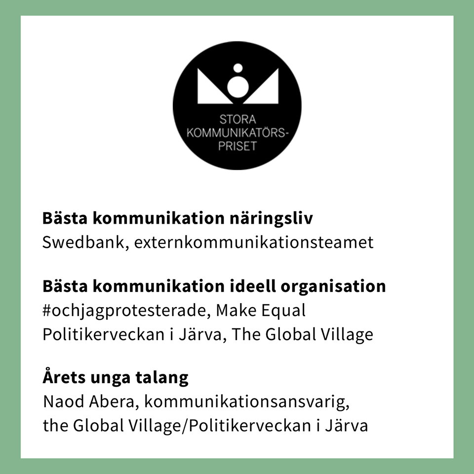 LennoxStockholm's tweet image. Bra frukostseminarium med bra ratio av nominerade panelister. Tre av fyra kan vinna Stora Kommunikatörspriset 2018. Det här vill ni faktiskt inte missa. #politikerveckan #almedalen
facebook.com/events/9086275…