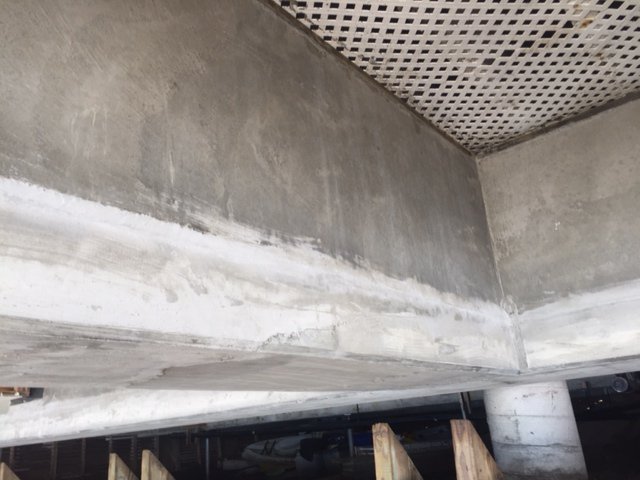 AlphaStructural's tweet image. This was a large spalling concrete job we did in Malibu, 2015. Due to the moisture on the coast , water found its way into the concrete and rusted the rebar. Alpha repaired the entire affected area, consisting of 120 linear feet of concrete foundation! #Spalling #Concrete #malibu