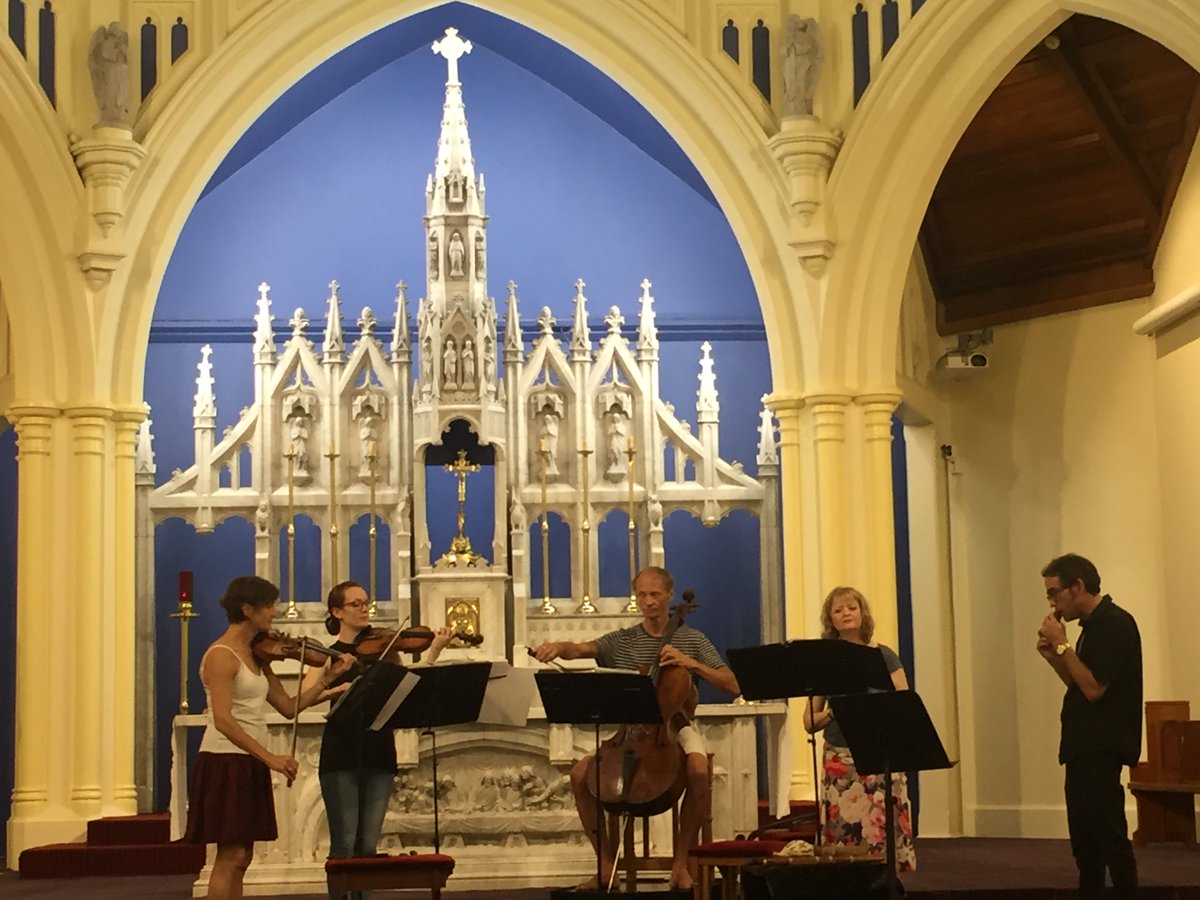 #TONIGHT @ 6pm! Te Ao Hou | This New World - book fast! >> bit.ly/2HQnqmq Here's a quick snap of us during our dress rehearsal yesterday at St Mary of the Angels. We can't wait to perform for you tonight, Wellington! @nzfestival #nzmusic #nzfestival #music #wellington