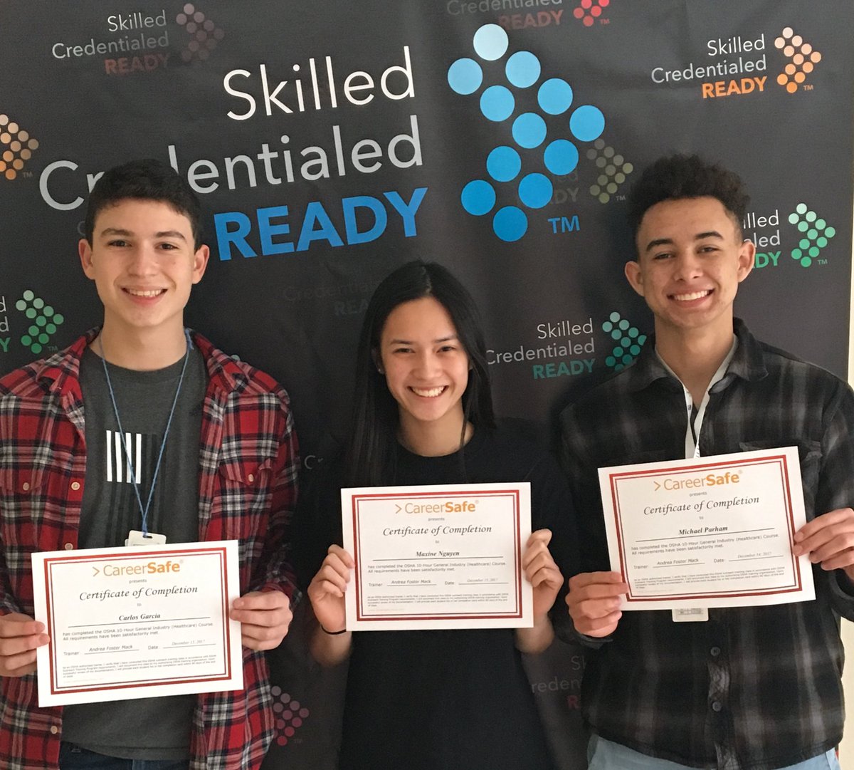 BNHSBiomed's tweet image. OSHA Healthcare Certified! #skilled #credentialed #ready @NisdCTE