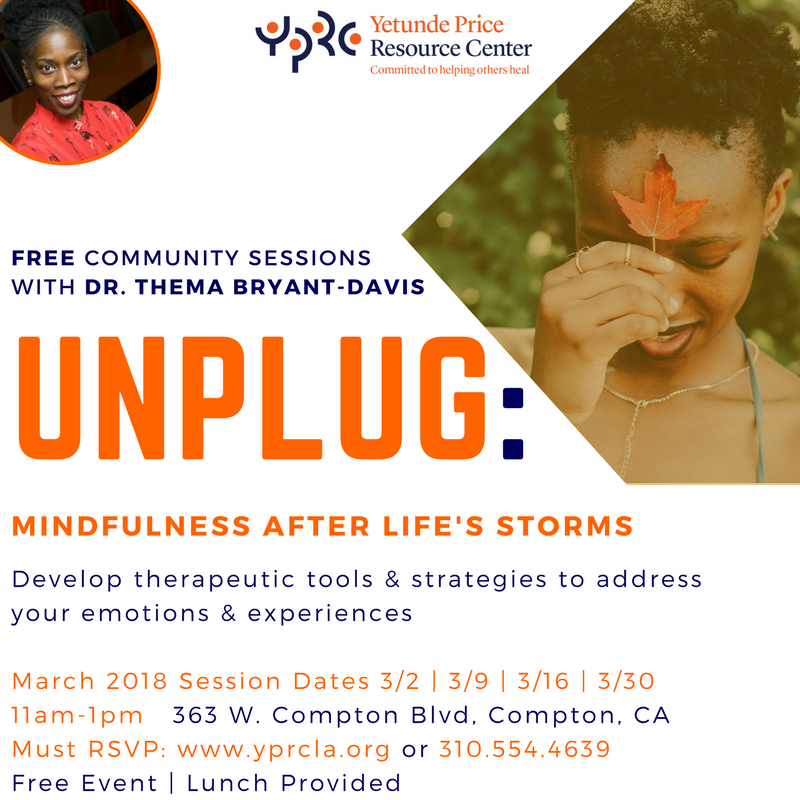 yprcla's tweet photo. Give yourself permission to unplug so you can get your mind right after the drama and trauma. Go to https://t.co/ryNeCy1cmr and reserve your spot for this Friday's FREE Community Session with @drthema! #yprcla #compton #la #healing #wellness #unplug #rsvp #rebuilding #selflove https://t.co/xcv8vQzpci