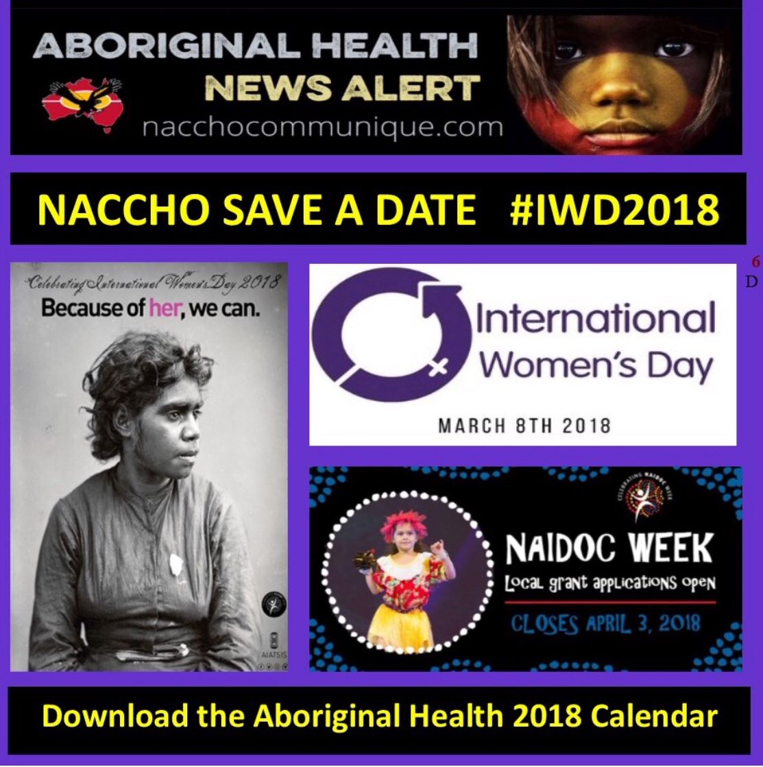 AMSANTaus's tweet photo. .@jpatto12 Aboriginal #WomensVoices Health #Saveadate #PressForProgress #IWD2018
#InternationalWomensDay @ICTVaustralia #BecauseofHerWeCan
#NAIDOC2018 $1.4 million Grants Close April 3 #BeyondTheBars2018 @IndigenousBizAU #StrongWomen #Strongbusiness
https://t.co/EG2zVUaTrF https://t.co/CqMXgUe4X9