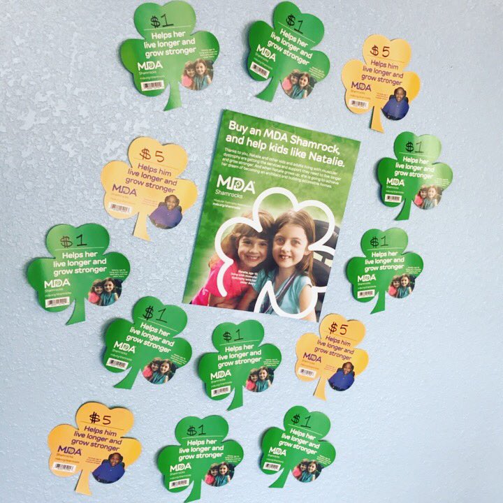 LCryotherapy's tweet photo. We will be supporting muscular dystrophy this month so come buy a shamrock! https://t.co/F4uZS7J3Yk