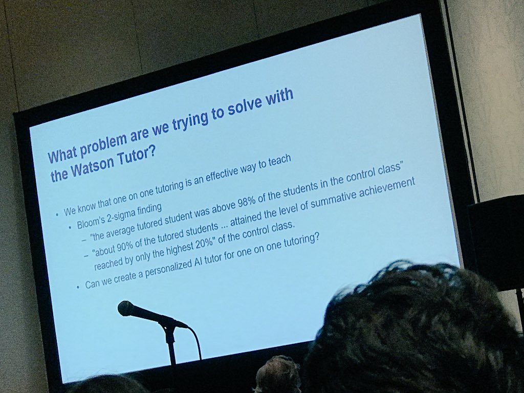 LauraGilchrist4's tweet photo. #chatbot evolution. #dialogue #conversations #machineempathy #AI Can we create a personalized #AI tutor for one to one tutoring? Research shows chatbots keep kids engaged more than apps. (Dialogue, interaction) The tutor knows what you know & don’t know. #sxswedu https://t.co/tpYUr7EvmE