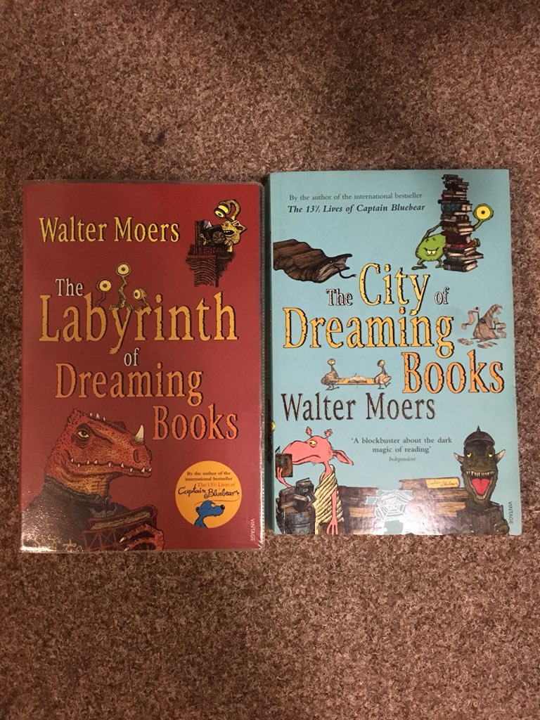 engels_anne's tweet photo. My translations of Walter Moers’s Zamonia books have finally arrived! No one can stop me now from writing that dissertation abstract! https://t.co/8GISnJIeik