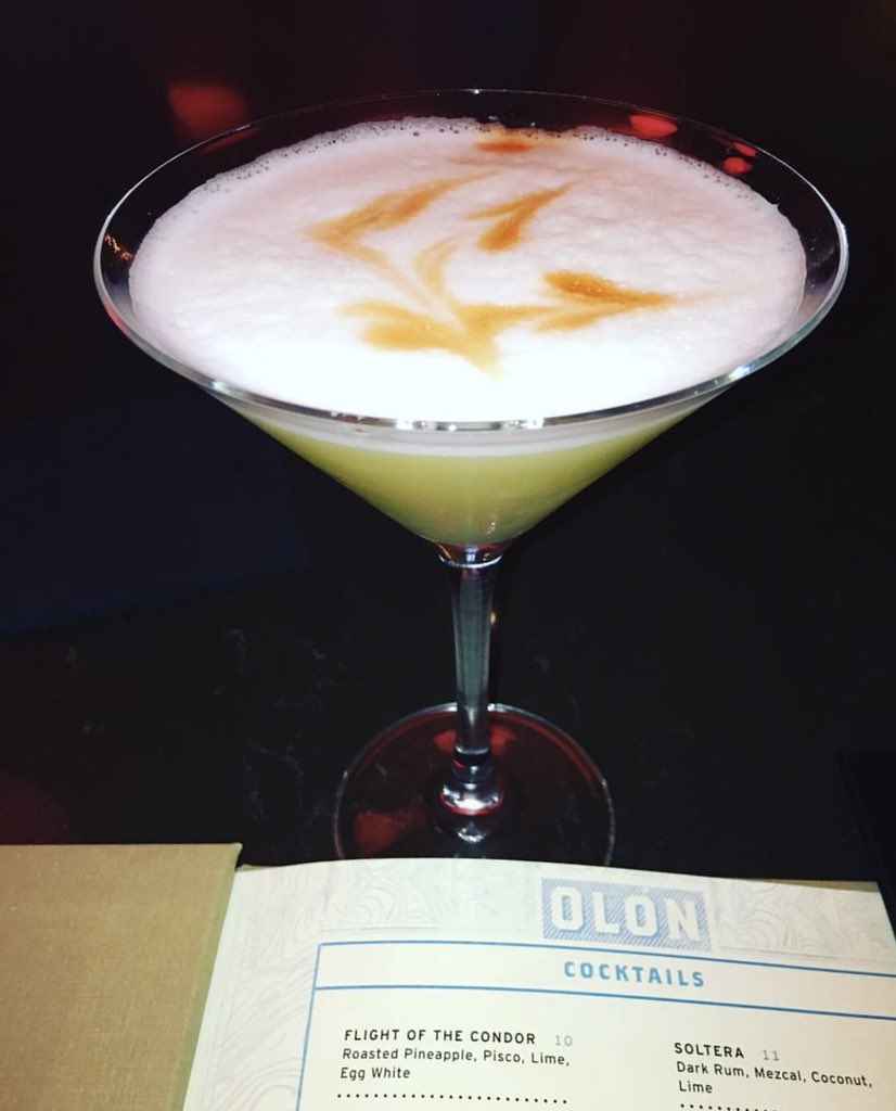 No better compliment to your AC Restaurant Week meal than one of our signature cocktails! #FlightoftheCondor 
📸: @Bklynzizi 
.
.
.
#tropicanaac #olonrestaurant #cocktails #drinks #pisco #acrw18 #restaurantweek #acrestaurantweek #josegarces #doac #atlanticcity