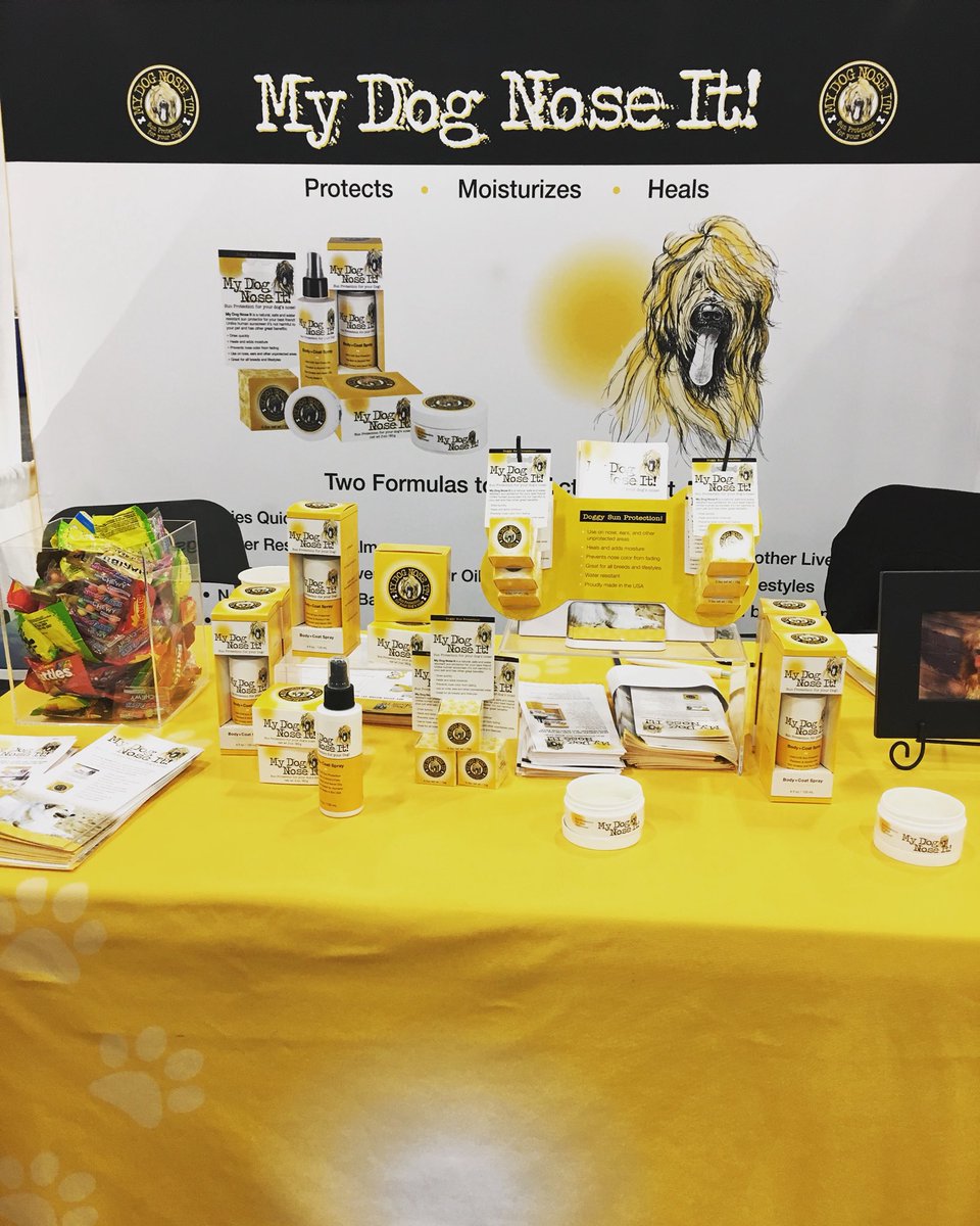 We’re at @WVC_VetCE this week! Check our dog sun protection products out at booth 1714! 🐶☀️🐾❤️🐶☀️🐾❤️ #WVC2018 #WVC #WesternVeterinaryConference #MyDogNoseIt #Dogsunscreen #Veterinarian #VetTech #Vegas #LasVegas #tradeshow