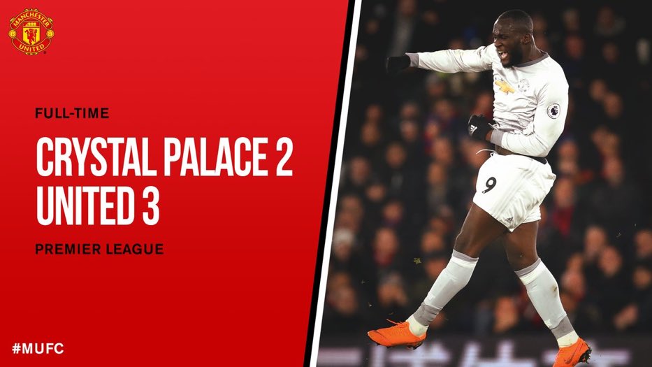 UnitedUpdates's tweet photo. FT: Crystal Palace 2-3 Manchester United. #MUFC https://t.co/f2vjZcZduq