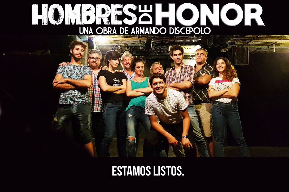 HombresDHonor's tweet photo. Estamos listos y vos?
Ya reservaste tu entrada! 
Hombres de Honor segunda temporada 
Éste Viernes 21h en el mítico Teatro del Pueblo
Reservas👇🏻
https://t.co/oG16tBMQZv https://t.co/VyhLuzVzur