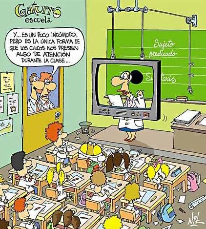 #DDC18_2 Viñeta en tono de humor, sobre un buen material didáctico ;)