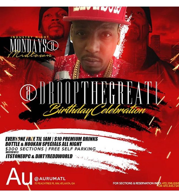 RichKicks's tweet photo. Tonight will never be the same ‼️ @AurumAtL it’s the big bro @droopthegreat1 OFFICIAL B-DAY CELEBRATION #AurumLounge 75 peachtree place #MondaysInMidTown the Ultimate #Industry Party hosted by ME @itstoneupc &amp; @dirtyreddworld 🔥🔥🔥.... sounds by @djwav &amp; @dj_deceptacon ‼️ https://t.co/Vey4mIEPVt