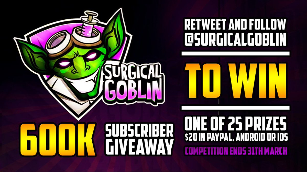 SurgicalGoblin's tweet image. I want to give something back to the amazing community who made all of this possible❤️ Thank you once again and best of luck to everyone participating 😁