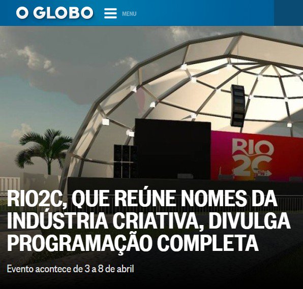 Hoje teve coletiva de imprensa de apresentação do evento <a href="/rio2C/">Jacky</a> e o @jornaloglo... instagram.com/p/Bf9Sdp8h8oK