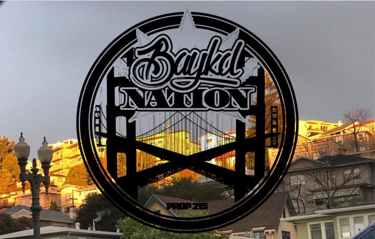 BaykdNation's tweet photo. Oakland, California home of #BaykdNation! 
#strains #cannabis #edibles #thc #cbd #extracts #mmj #anchor #tidal #revolt #prop215 #BayArea #oakland #SFbayArea #LosAngles https://t.co/HF18IqIMbq