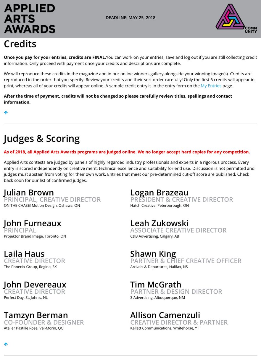 HatchCreatePTBO's tweet image. Yes that’s our @LoganBrazeau listed as a judge for @AppliedArts Awards! Stay tuned for judge bios and more 🤩 #appliedarts #design #appliedartsawards