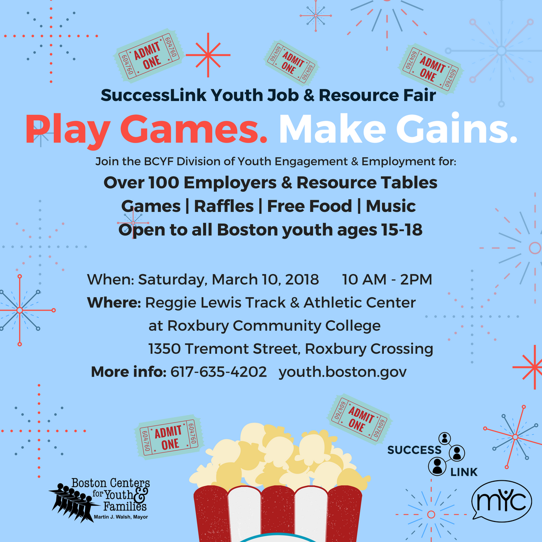 BirdStreetCC's tweet photo. Please come out on March 10th for Successlink's Job Fair. Enjoy some games, meet youth employers, and enter some raffles for a chance to win some prizes. #GetMoney https://t.co/G52cTVFJWy