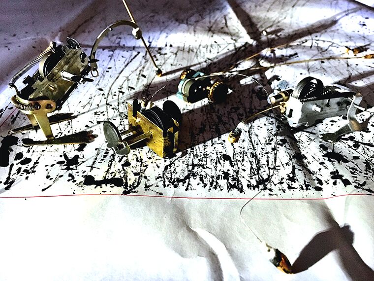 DO_Journal's tweet photo. The exquisite 'Exhibitionist Drawing Machines' by Timothy Burke - available on https://t.co/tA2JYMhL98 on Monday 12 March https://t.co/wtd28xyRtv